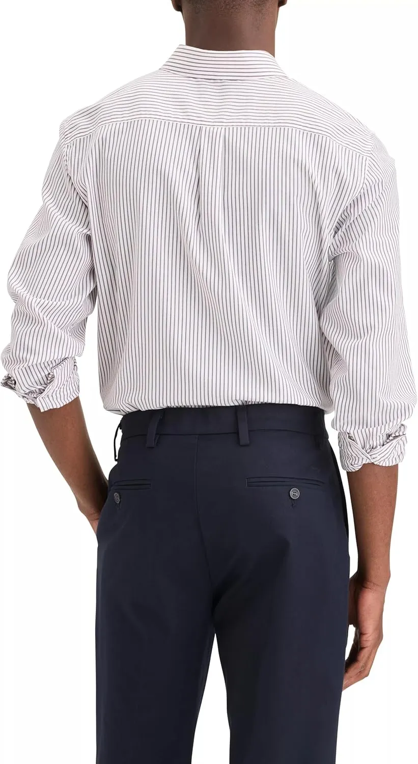 Dockers Men's Classic Fit Long Sleeve Signature Iron Free Shirt with Stain Defender
