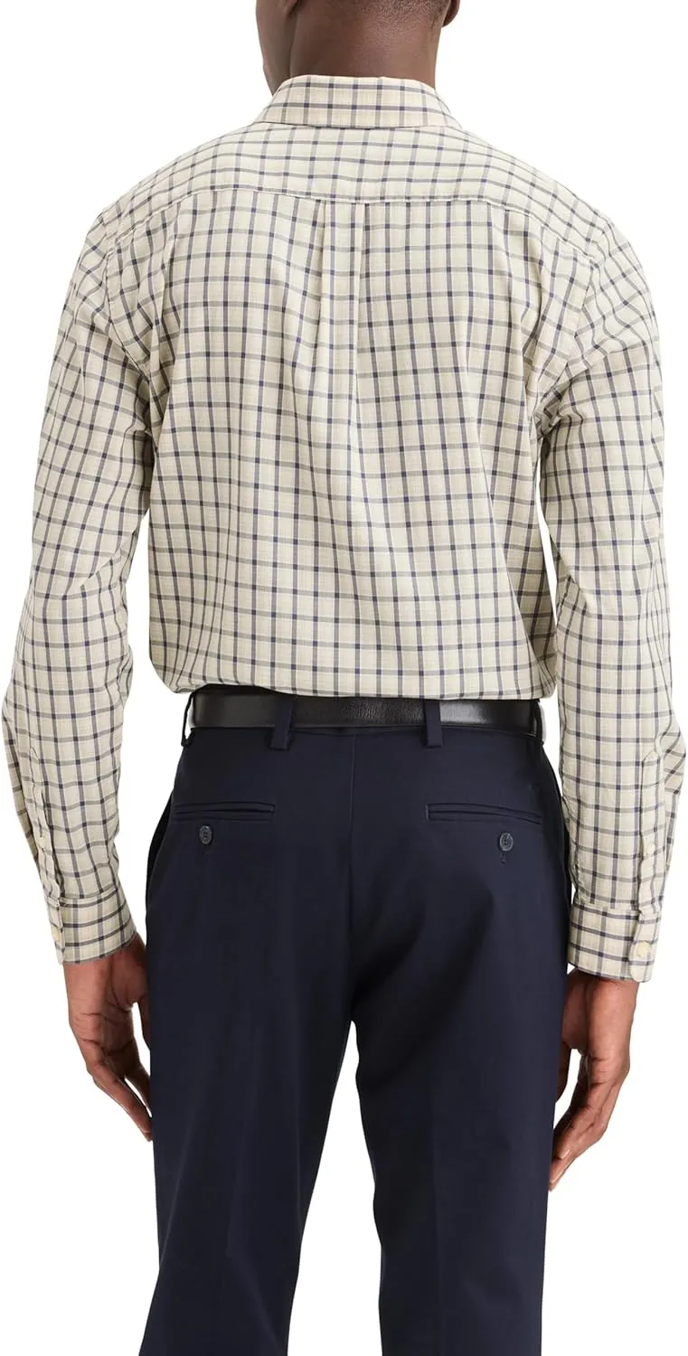 Dockers Men's Classic Fit Long Sleeve Signature Iron Free Shirt with Stain Defender