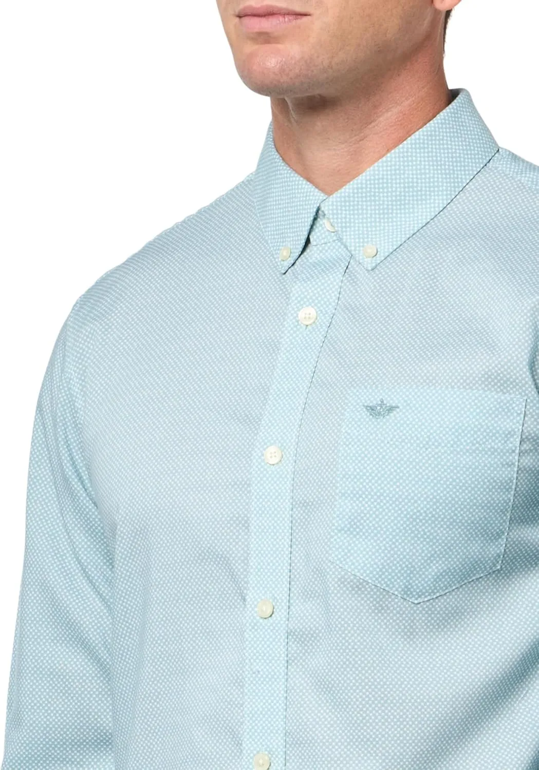 Dockers Men's Classic Fit Long Sleeve Signature Iron Free Shirt with Stain Defender