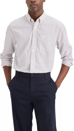 Dockers Men's Classic Fit Long Sleeve Signature Iron Free Shirt with Stain Defender
