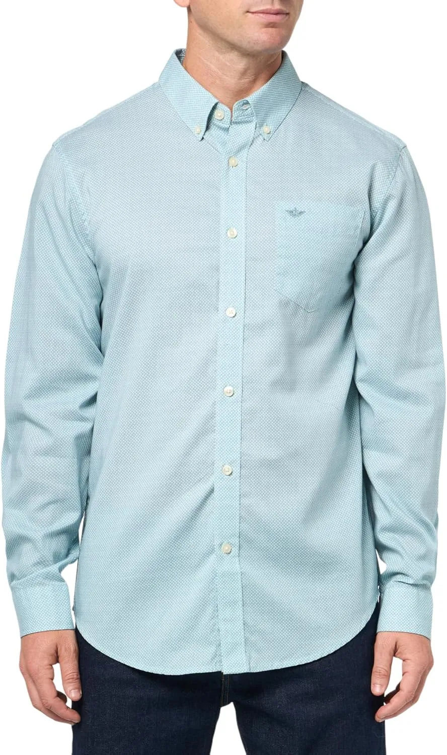 Dockers Men's Classic Fit Long Sleeve Signature Iron Free Shirt with Stain Defender