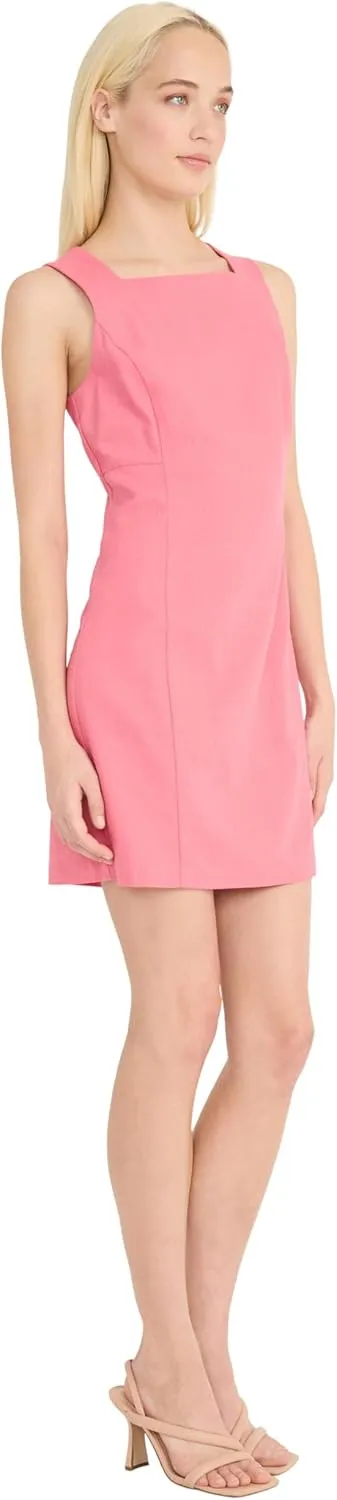 Donna Morgan Women's Sleeveless Linen Rayon Mini Slim Sheath Design-Wedding Guest and Cocktail Dress