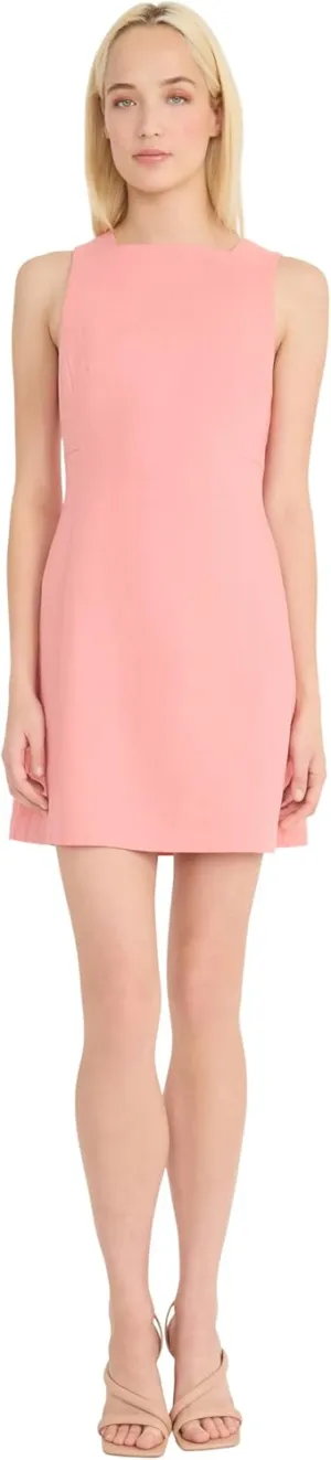 Donna Morgan Women's Sleeveless Linen Rayon Mini Slim Sheath Design-Wedding Guest and Cocktail Dress
