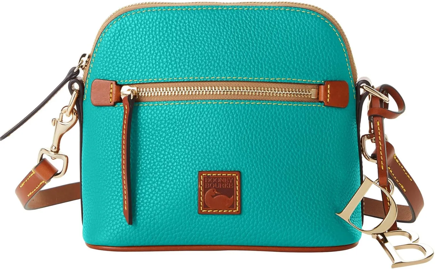 Dooney & Bourke Handbag, Pebble Grain Domed Crossbody - Spearmint