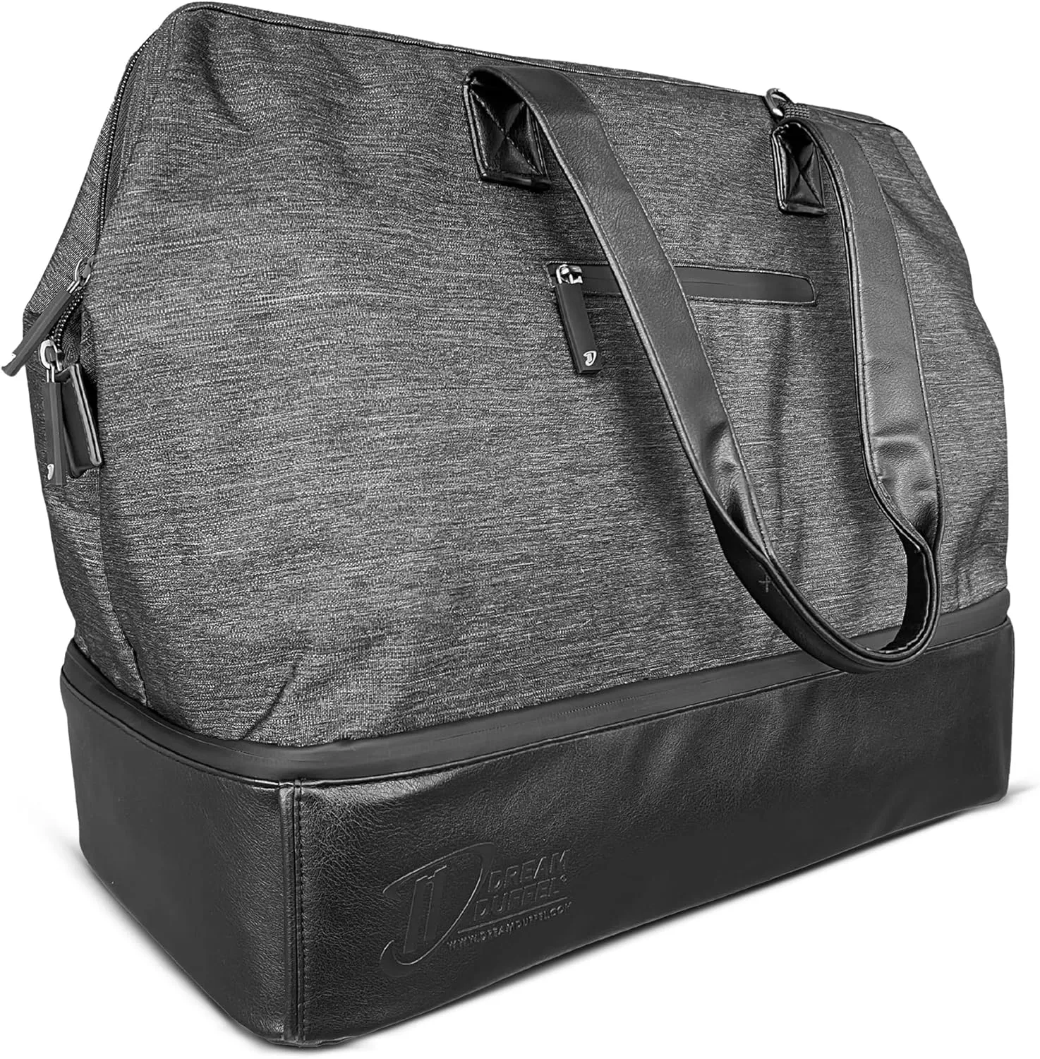 Dream Duffel Weekender Bag, Travel Duffle with Shoe Compartment, Interior Pockets, Stay-Open Rim, & Trolley Sleeve, 20"x10"x16"