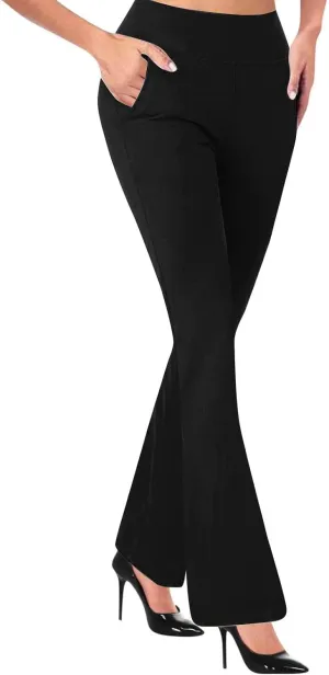 Dress Pants Women Business Casual Work Pants Women 2025 High Waist Stretchy Trousers Pull on Office Slacks Bottoms