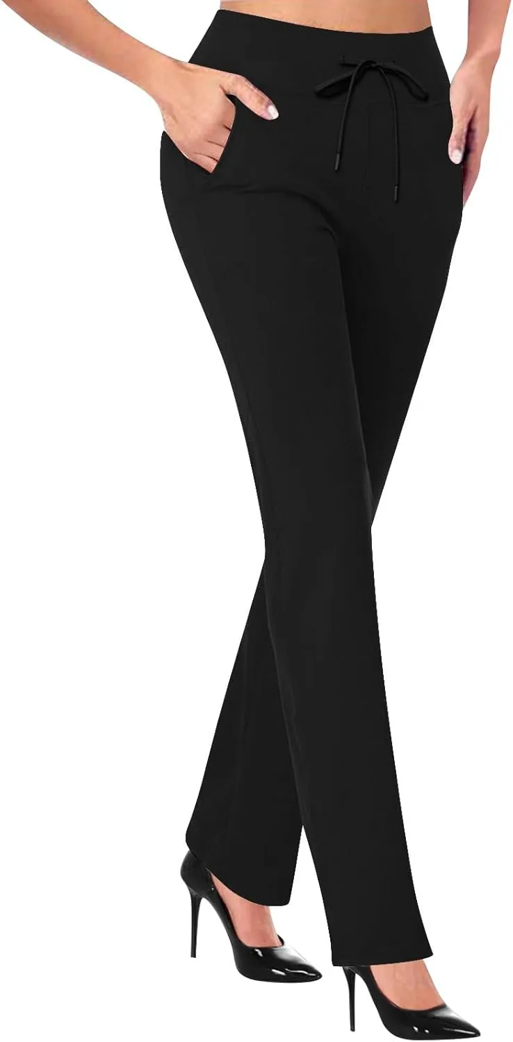 Dress Pants Women Business Casual Work Pants Women 2025 High Waist Stretchy Trousers Pull on Office Slacks Bottoms