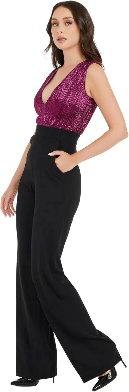 Dress the Population Womens Everette Jumpsuit