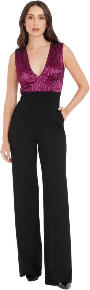 Dress the Population Womens Everette Jumpsuit