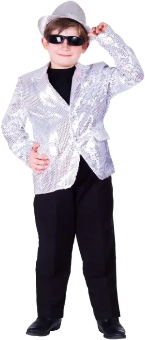 Dress Up America Sequin Jacket for Kids - Boys Sequined Party Blazer - Dance Tuxedo Costume