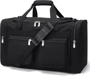 Duffle Bag for Weekender Travel - 20 inch Sport Duffel Bag for Gym Traveling (Black)