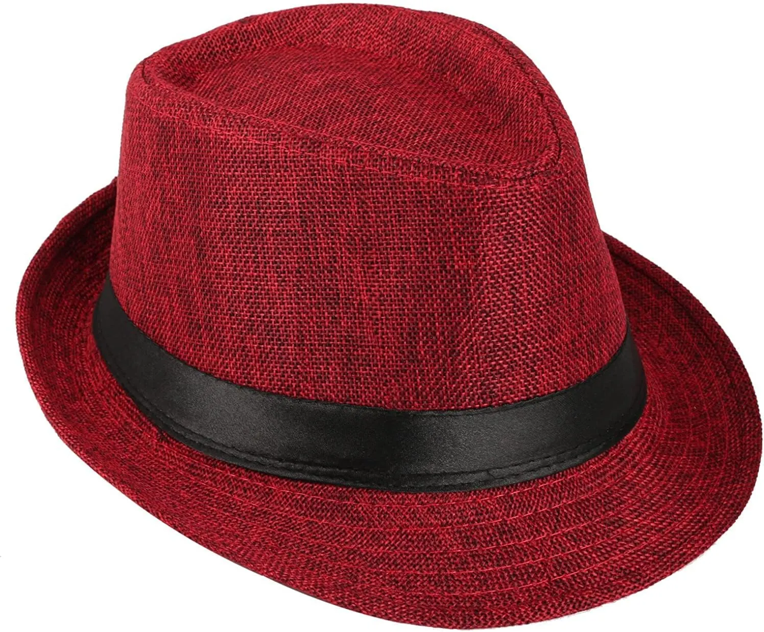 EFORLED 1920s Mens Costume Fedora Hat,Gatsby Gangster Vest,Vintage Pocket Watch,Pre Tied Bow Tie,Tie