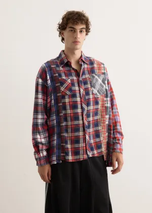 Flannel Shirt 7 Cuts Wide Shirt