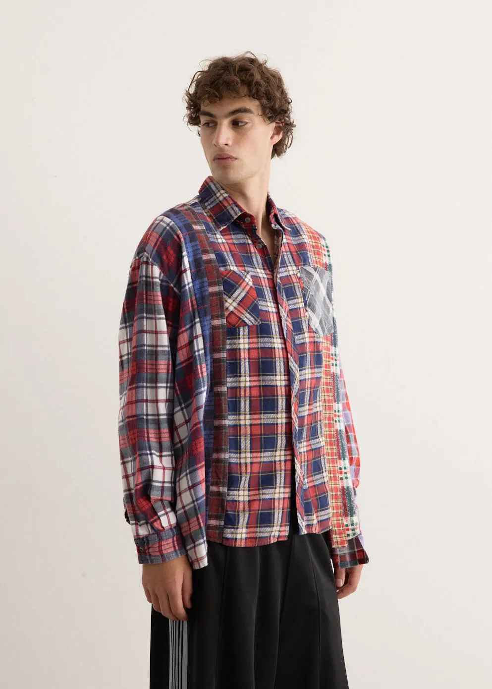 Flannel Shirt 7 Cuts Wide Shirt