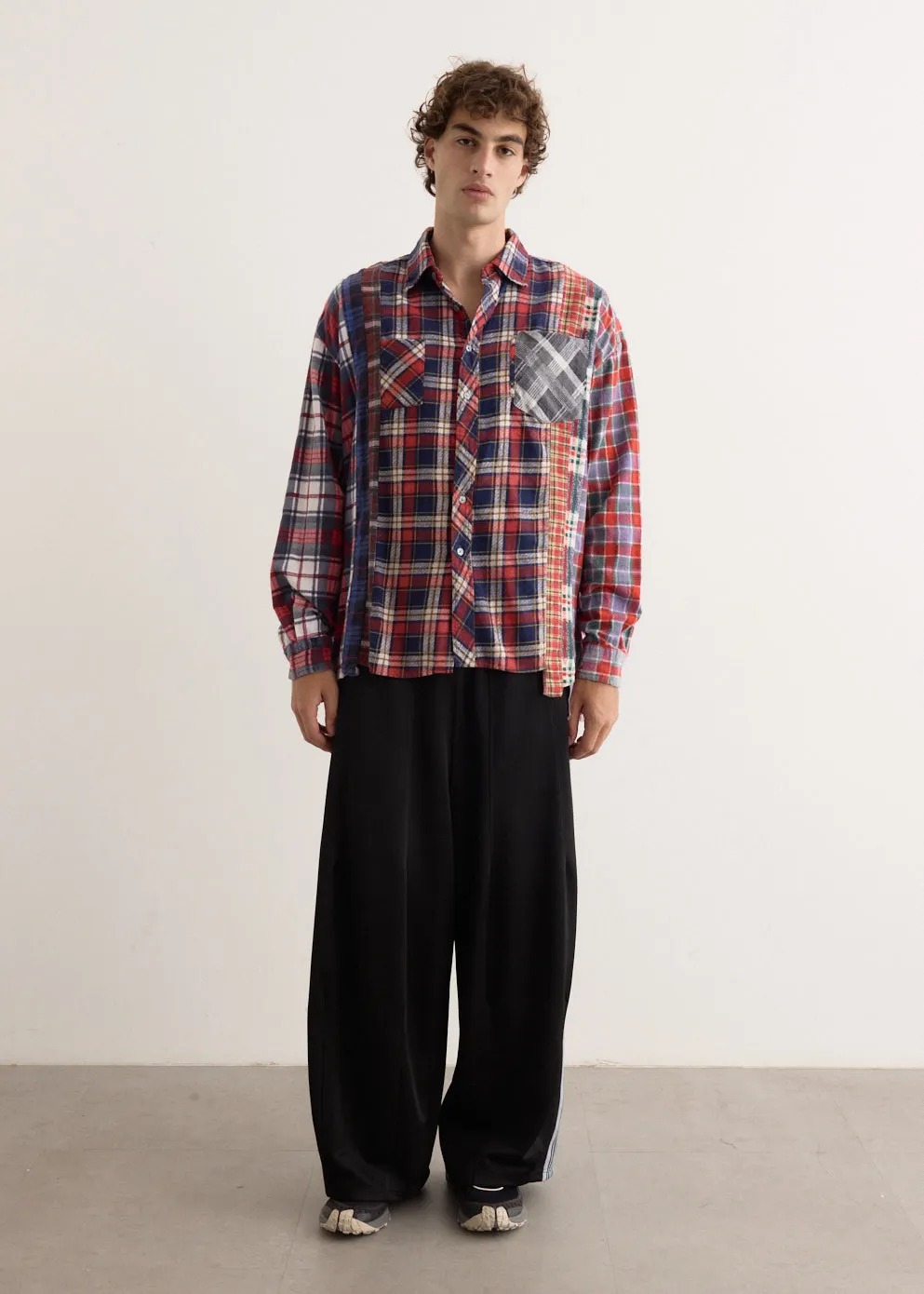 Flannel Shirt 7 Cuts Wide Shirt