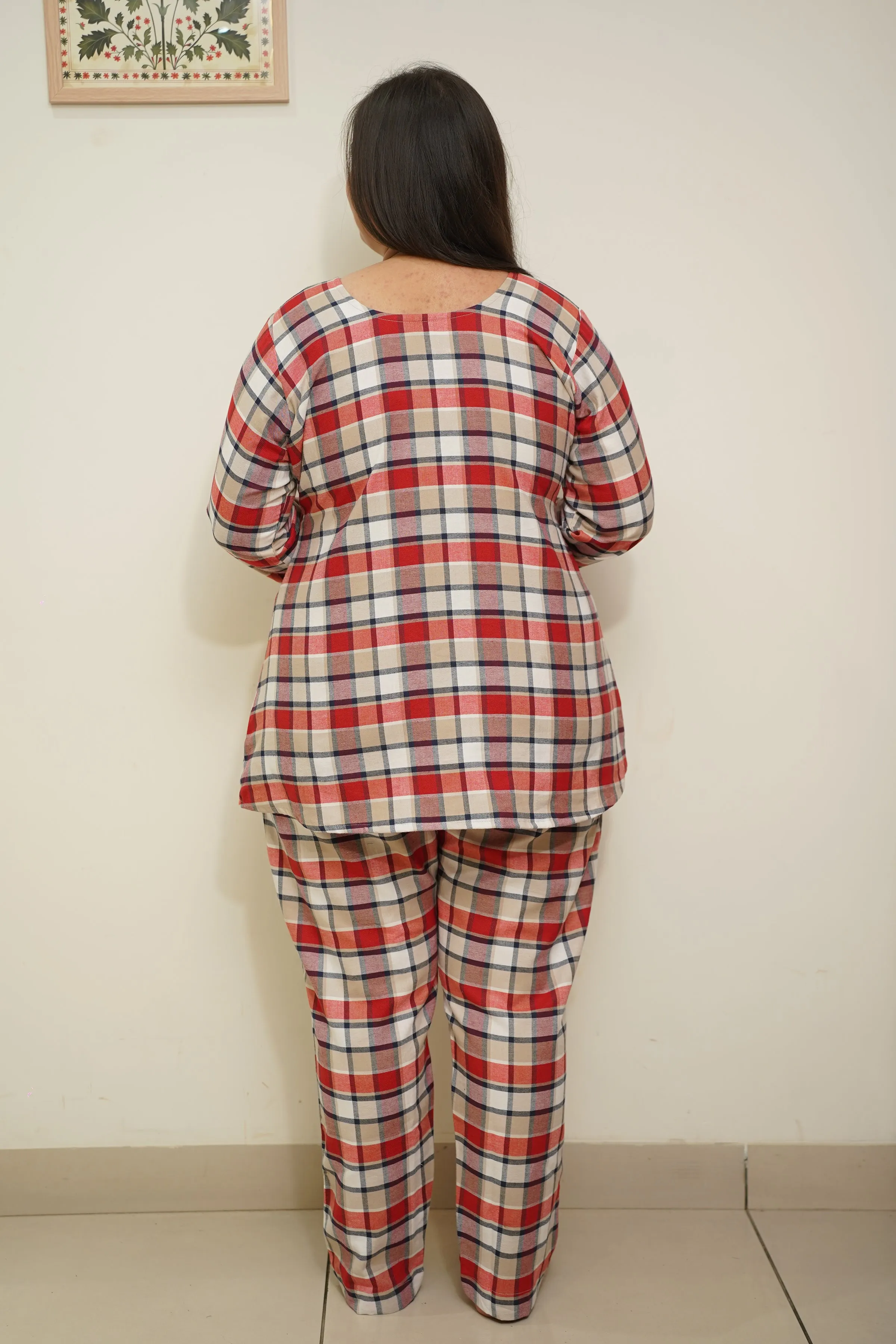 Frosty Glow Woollen Night Suit