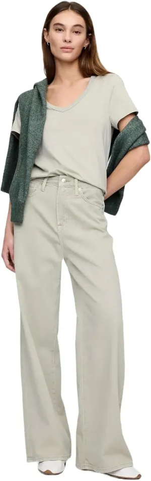 GAP Women's High Rise Wide Leg Jeans