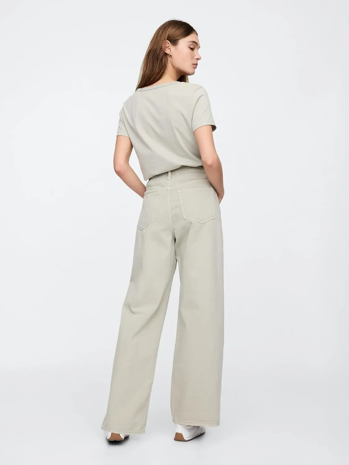 GAP Women's High Rise Wide Leg Jeans