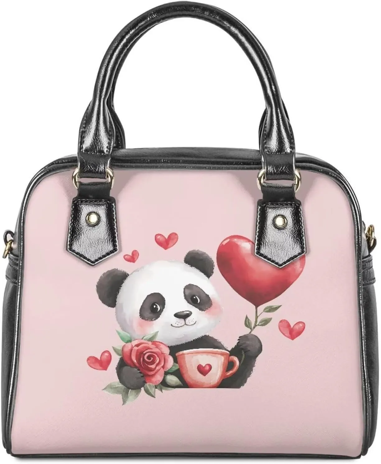 HUGS IDEA Crossbody Bag for Valentine's Day Saddle Bag for Women Date Shoulder Purse Hobo Bag