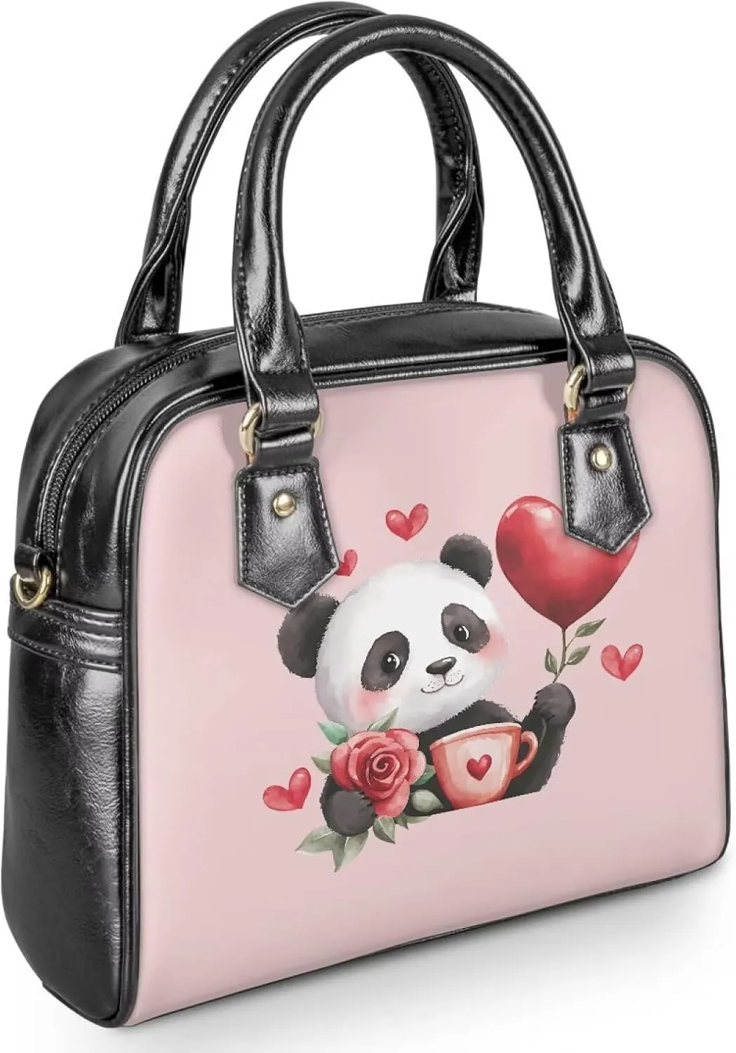 HUGS IDEA Crossbody Bag for Valentine's Day Saddle Bag for Women Date Shoulder Purse Hobo Bag
