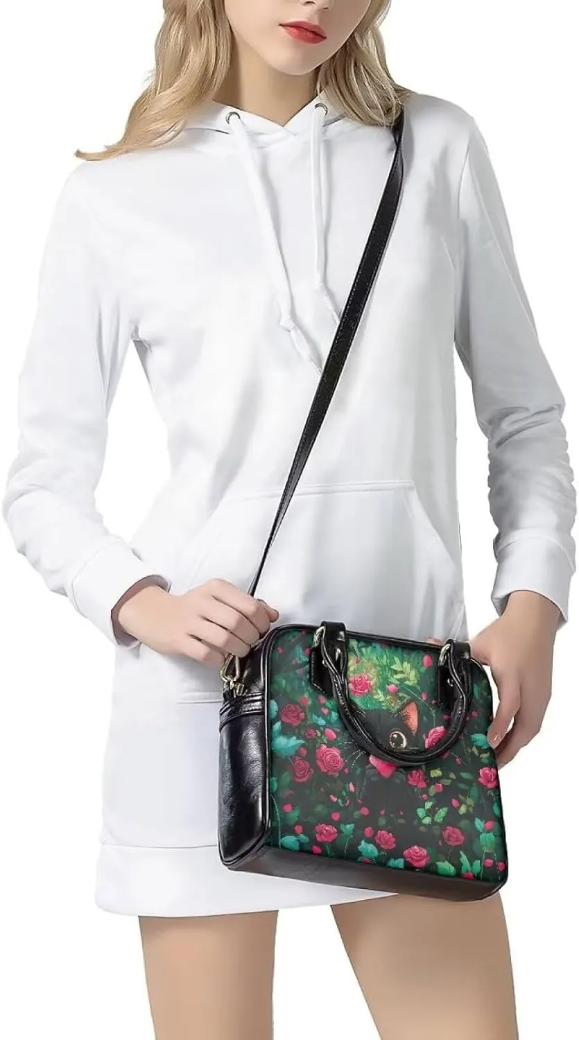 HUGS IDEA Crossbody Bag for Valentine's Day Saddle Bag for Women Date Shoulder Purse Hobo Bag