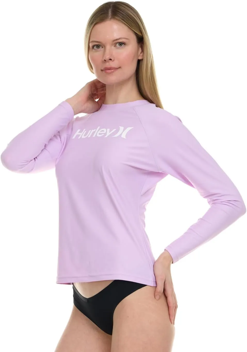 Hurley Rash Guard for Women, Womens Rash Guard Long Sleeve Shirts, Rashguard Swim Shirt Women UPF 50  SPF & UV Protection