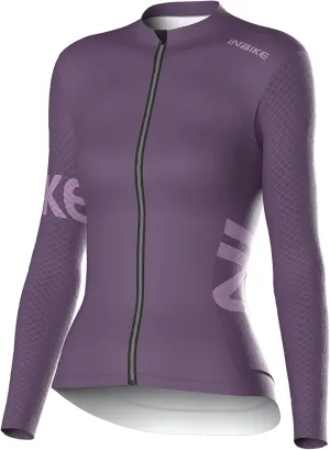 INBIKE Cycling Jersey Women Long Sleeves Bike Shirts with Pockets Quick Dry Bicycle Clothing for Road Biking Riding