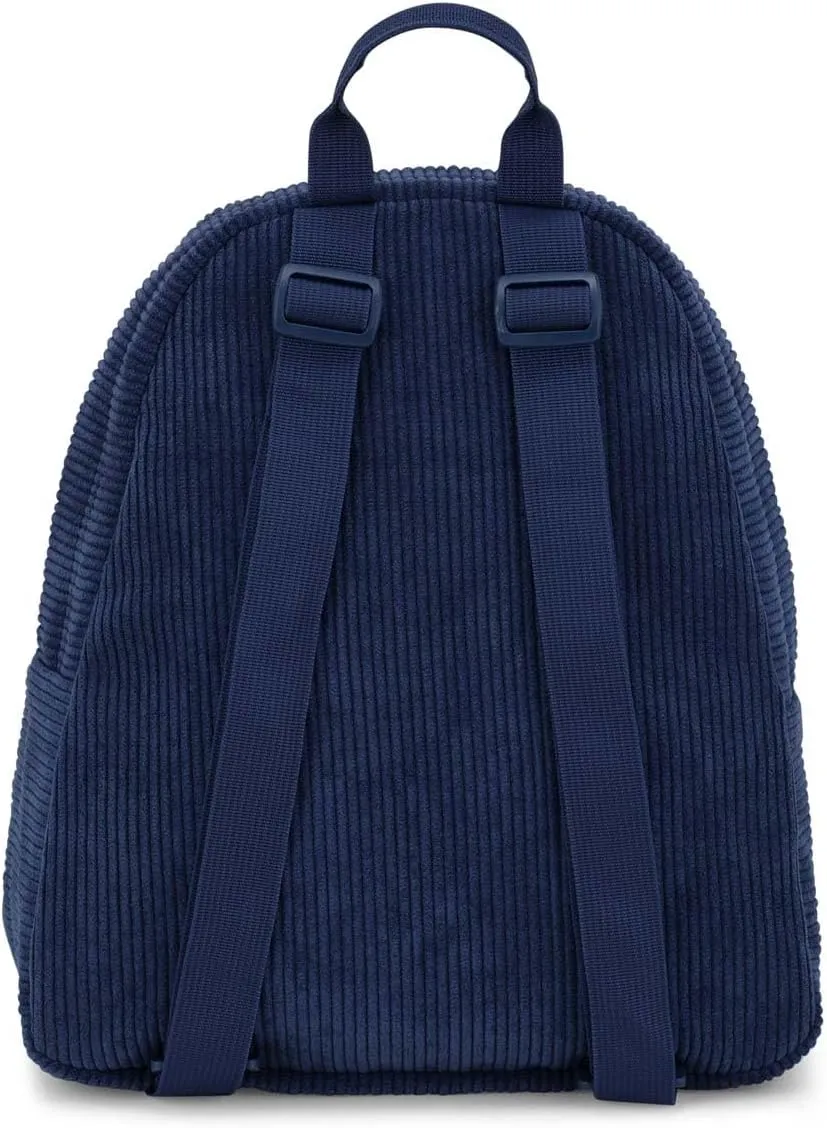 JanSport Half Pint FX Mini Backpack  One Main Compartment, Front Zippered Stash Pocket, Adjustable Webbing Shoulder Straps, Web Haul Handle - Navy Corduroy