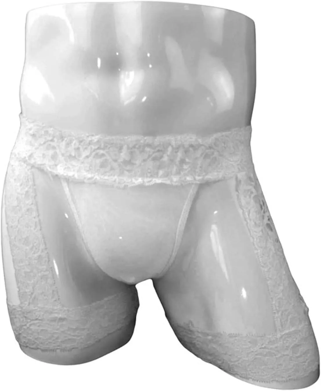 JEShifangjiusu Men'S Sissy Pouch Boxers Briefs Lace Floral Thong Bikini G-String Bikini Crossdress Briefs Lingerie Panties