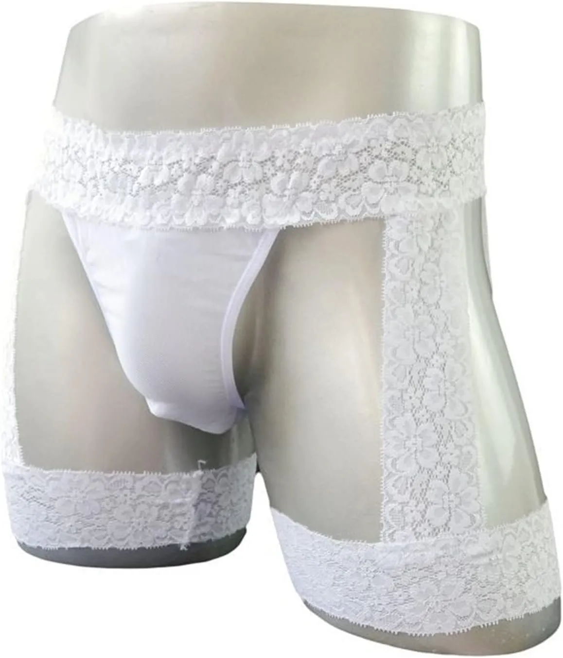 JEShifangjiusu Men'S Sissy Pouch Boxers Briefs Lace Floral Thong Bikini G-String Bikini Crossdress Briefs Lingerie Panties