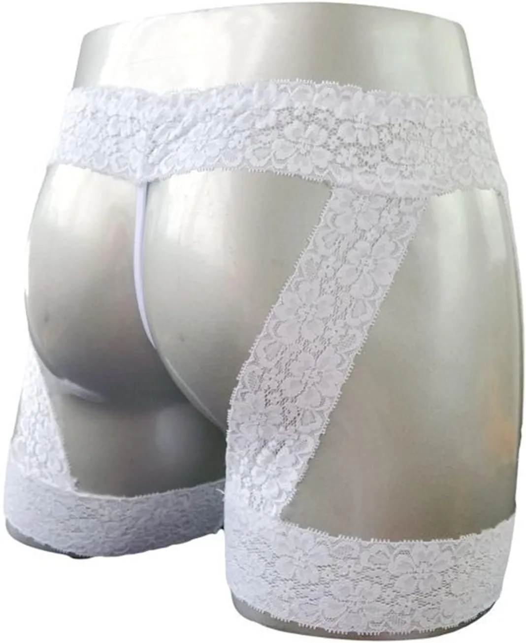 JEShifangjiusu Men'S Sissy Pouch Boxers Briefs Lace Floral Thong Bikini G-String Bikini Crossdress Briefs Lingerie Panties