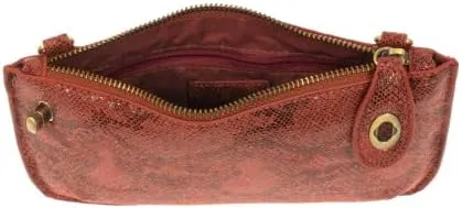Joy Susan Women's Fashion Purse Python Mini Crossbody Wristlet Clutch