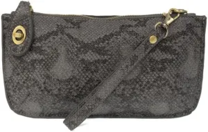 Joy Susan Women's Fashion Purse Python Mini Crossbody Wristlet Clutch