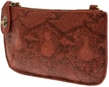 Joy Susan Women's Fashion Purse Python Mini Crossbody Wristlet Clutch