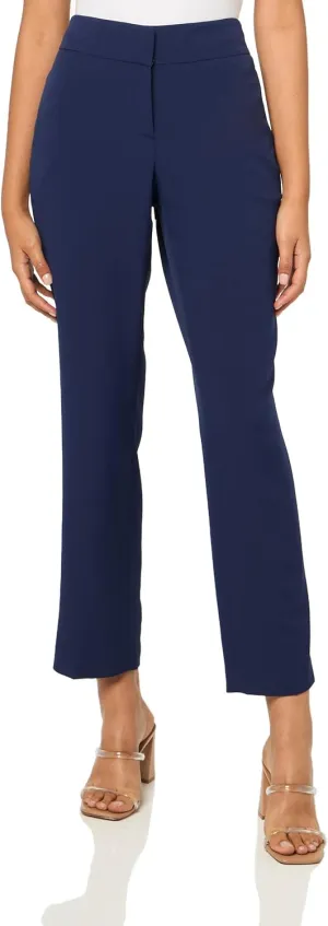 Kasper Women's Flat Front Slim Pant