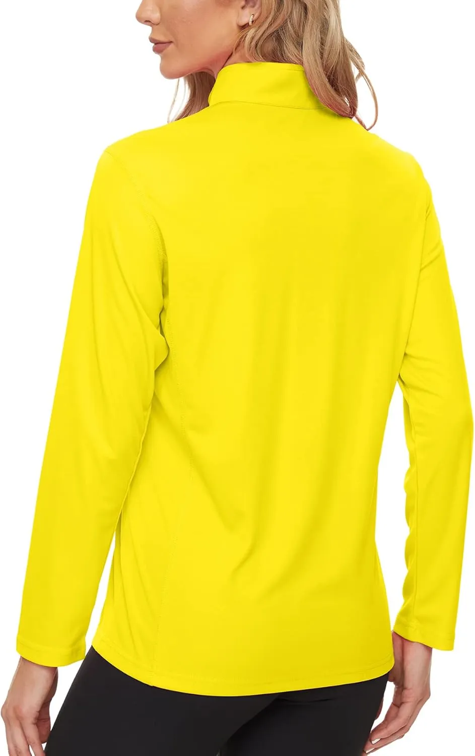 KINGFEN Women's UPF50  Long Sleeve UV Sun Protection Shirts 1/4 Zip Quick Dry Rash Guard Workout T-Shirt Hiking Fishing