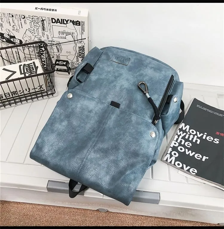 Laptop Backpack Travel Bag Large Capacity Casual Daypack Water Resistant Computer Backpack with USB Charging Port Men Women (Blue)