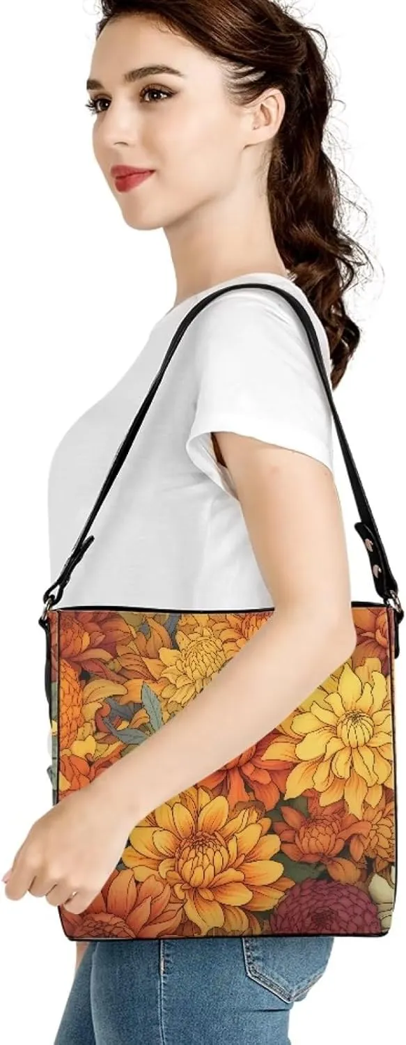 Large Capacity Work Tote Bags for Women's Leather Big Purses and Handbags Ladies Shoulder Commuter Bag
