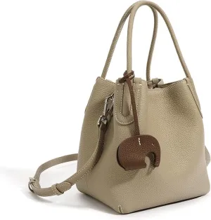 Leather Bucket Bags for Women, Bucket Purse