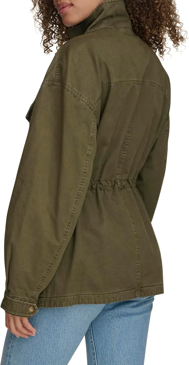 Levi's Women's 4-Pocket Stand Collar Military Jacket