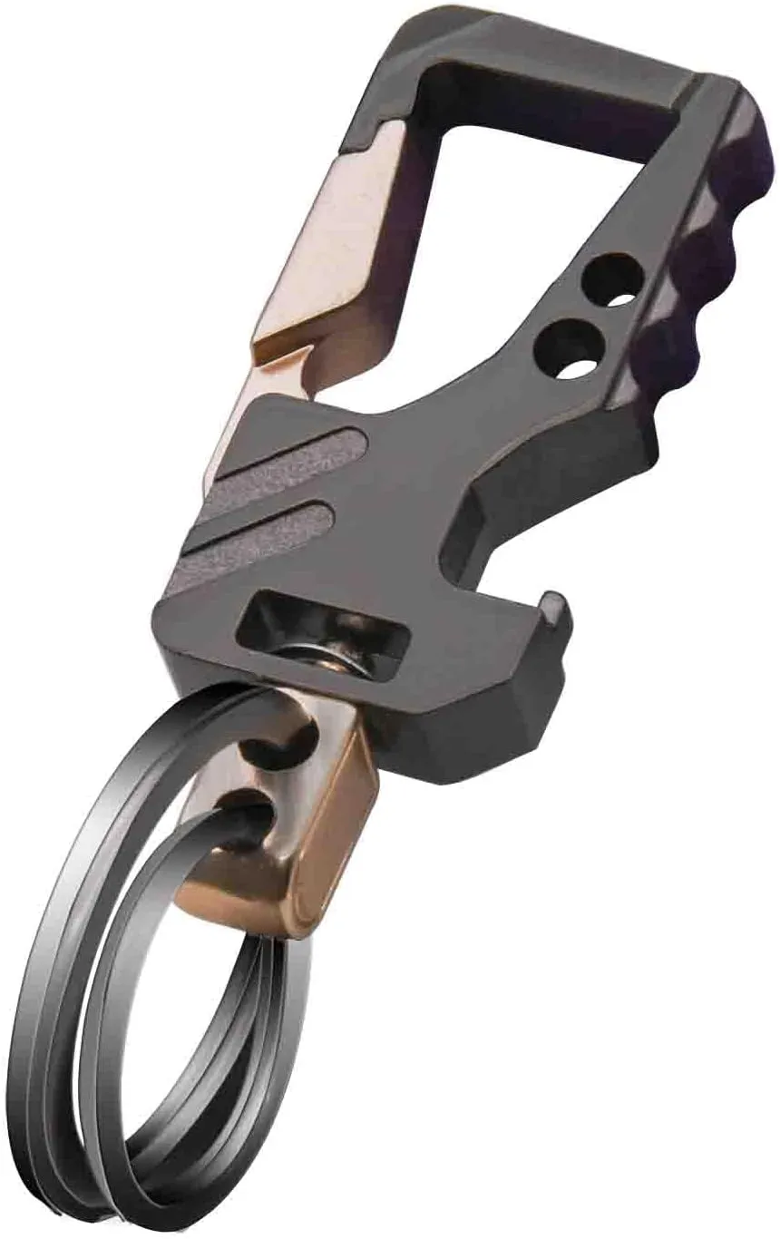 Liangery Heavy Duty Key Chain Bottle Opener with Double Key Rings Beer Opener Style Car Keychain for Men Women