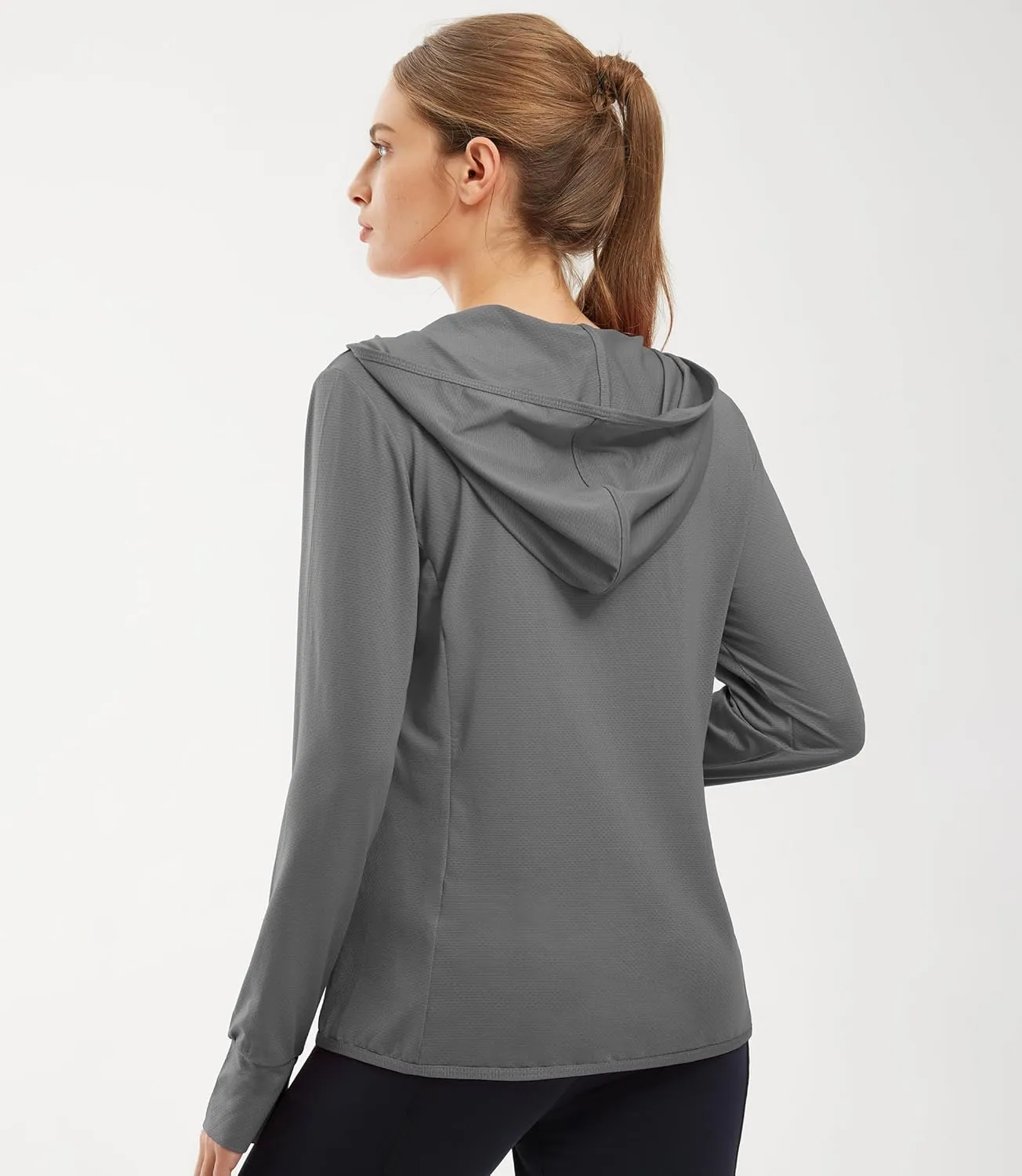 Libin Women's Sun Shirts Full Zip UPF 50  Sun Protection Hoodie Jacket Long Sleeve Hiking Outdoor Performance with Pockets