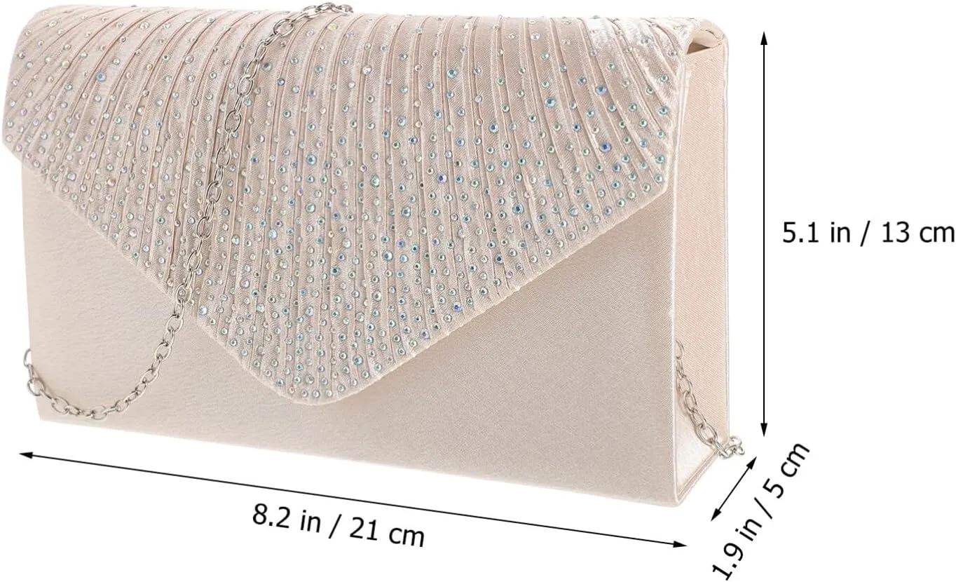 LIFKOME Evening Purse Bridal Purse Women Formal Clutch Bag Women Purse for Formal Occasion
