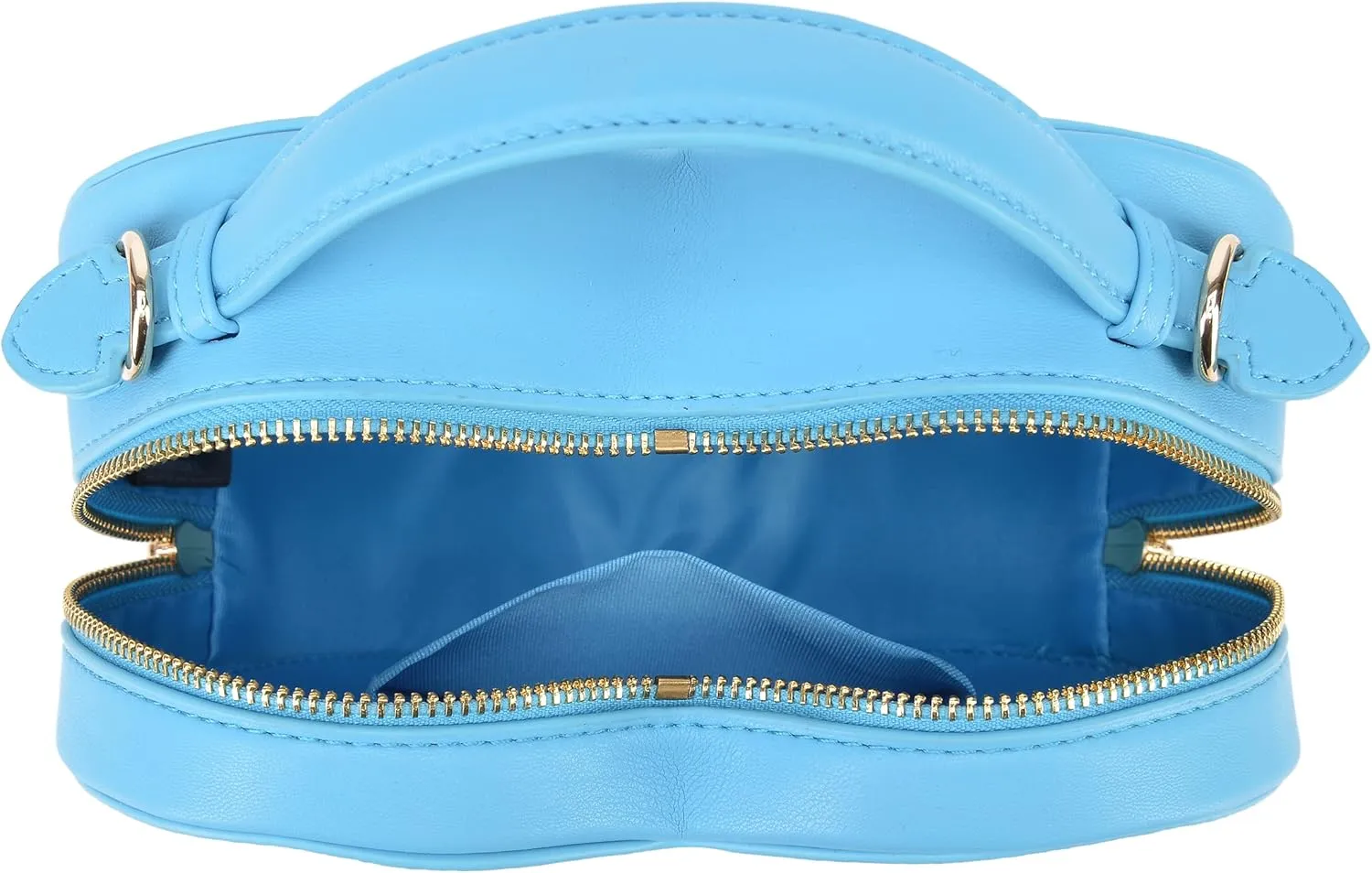 lola mae Heart Shape Satchel Crossbody Purse for women Zip Around Shoulder Bag