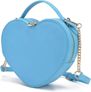lola mae Heart Shape Satchel Crossbody Purse for women Zip Around Shoulder Bag