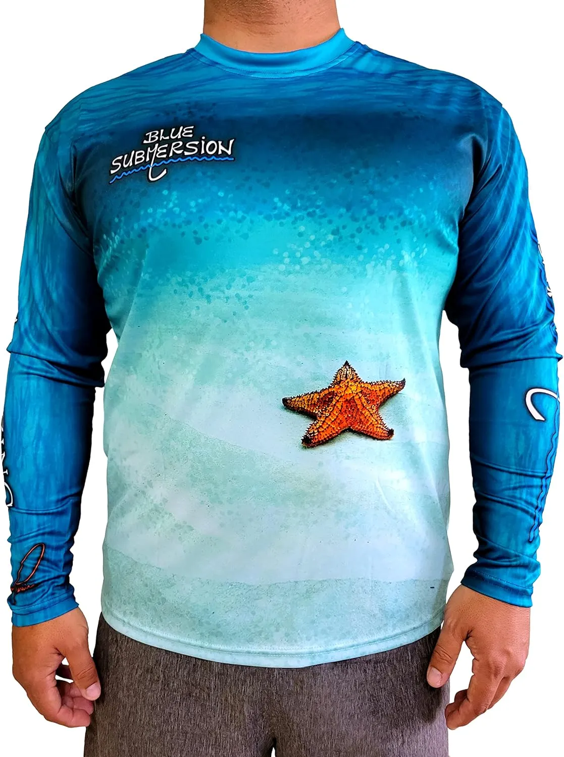 Long Sleeve UV Sun Protection UPF 40  Lightweight Quick Dry Fishing Shirt Outdoors Swimming Made in USA