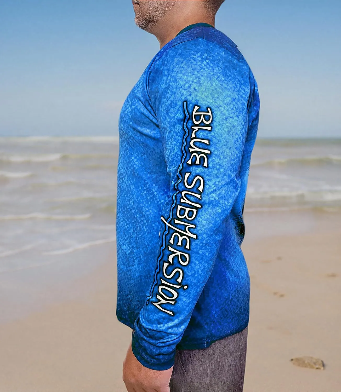 Long Sleeve UV Sun Protection UPF 40  Lightweight Quick Dry Fishing Shirt Outdoors Swimming Made in USA