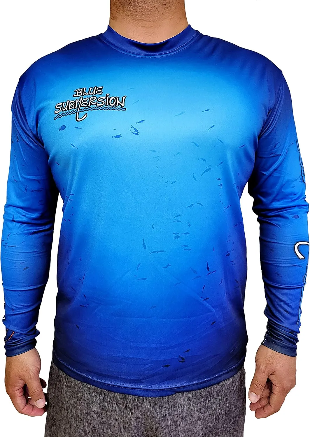 Long Sleeve UV Sun Protection UPF 40  Lightweight Quick Dry Fishing Shirt Outdoors Swimming Made in USA
