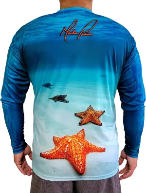 Long Sleeve UV Sun Protection UPF 40  Lightweight Quick Dry Fishing Shirt Outdoors Swimming Made in USA