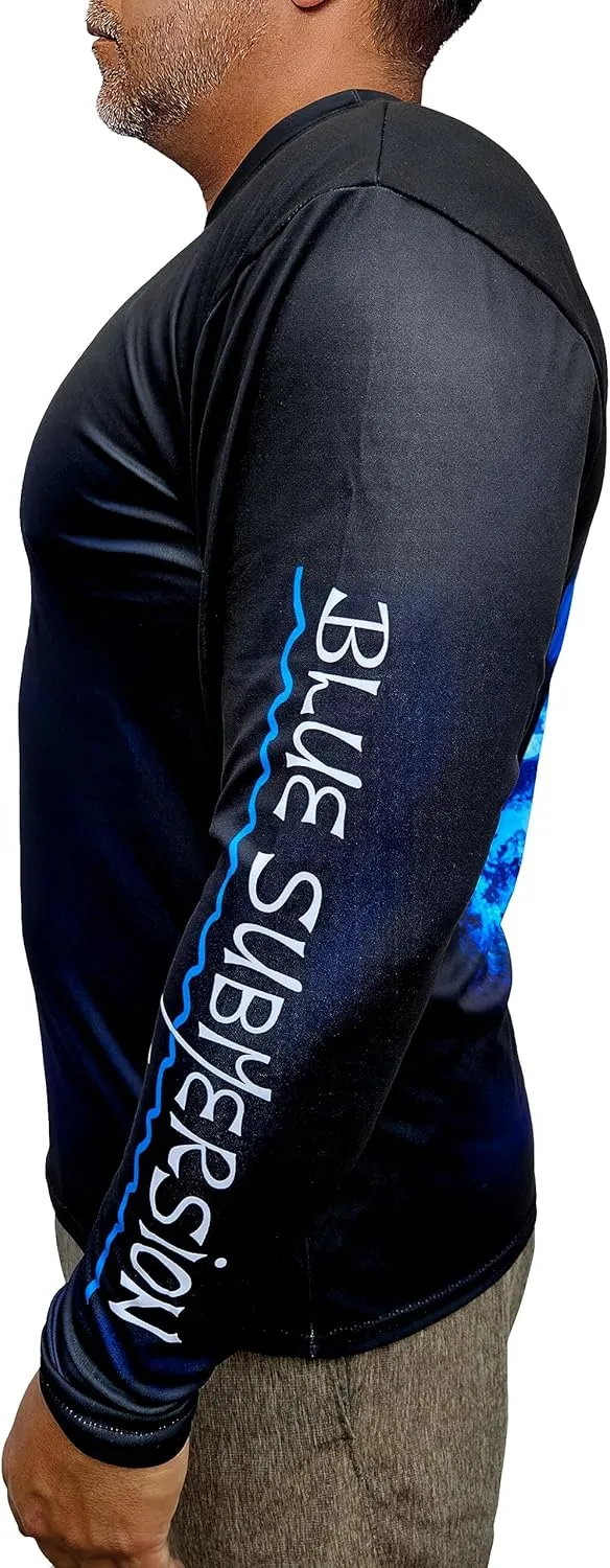 Long Sleeve UV Sun Protection UPF 40  Lightweight Quick Dry Fishing Shirt Outdoors Swimming Made in USA